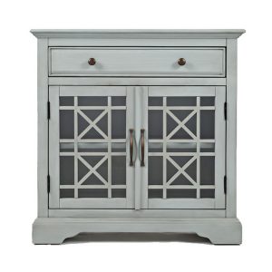 grey accent cabinet